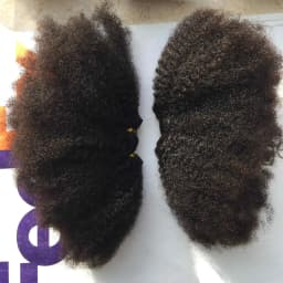 Raw Human Hair Weave Fluffy Bundles Deal Double Drawn Afro Kinky Curly Bundles Natural Black Remy Wavy Hair Extensions 3Bundles