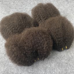 Raw Human Hair Weave Fluffy Bundles Deal Double Drawn Afro Kinky Curly Bundles Natural Black Remy Wavy Hair Extensions 3Bundles