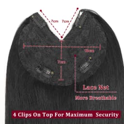 V Shape Clip In Human Hair Extensions Invisible Brown Blonde Highlight Toppers For Women Straight Brazilian Remy Hair 16Inch
