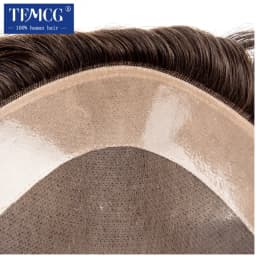 Male Hair Prosthesis Fine Mono,High Quaitly, Breathable and Durable Toupee For Men 100% Natural Human Hair Toupee Wigs For Men