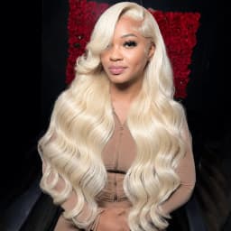 613 Lace Frontal Blonde Wigs Pre Plucked With Baby Hair 38inch HD Transparent Lace Front Human Hair Body Wave Wigs 38inch Colored Blonde 13x6 Lace Frontal Wigs For Woman BB Face Indian Long Wavy Wigs 250% denisty Can Be Dye