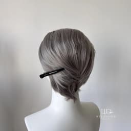 Grey Short Wig for Man with A Slicked-back Hairstyle 13*4 HD Synthetic Lace Front Wig Headband Cosplay Wigs Lace Frontal Peluca