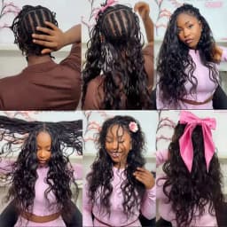 Crochet Human Hair Body Wave Miracle Knots Crochet Human Hair 300g Vietnamese Human Crochet Hair for Women Lightweight Knotless Feather Crochet Human Hair Natural Black