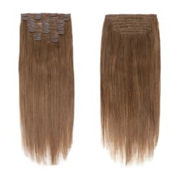Invisible PU Clip In Hair Extension Human Hair Injected PU Tape Weft Clip in Extension 7Pcs/set 12-24inch 100G 120G Clip On Hair