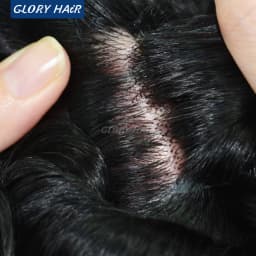 Gloryhair 0.12-0.14mm Injected Toupee for Man Natural Realistic Hair Prosthesis Capillary Hair Piece Wig For Hair Loss Man