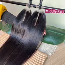 Light Yaki Straight 2x6 HD Lace Frontal Closure Only Natural Color 100% Raw Virgin Human Hair Deep Parting Pre Plucked Hair