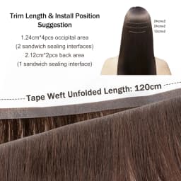 Invisible Long PU Tape Weft Human Hair Bundles Real Natural Hair Seamless Hand Tied Injected Tape In Hair Extensions Thick Ends