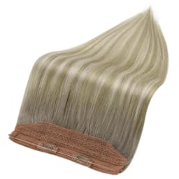 LaaVoo Fishing Wire Hair Extension For Women 12-20inch 100% Real Brazilian Human Hair Straight Natural Fish Line Hair Weft Hair