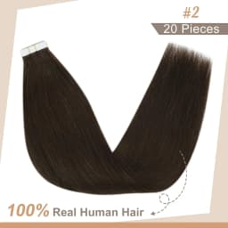 Full Shine Tape in Human Hair Extension Pure Color 20pcs 26-28inch Tape in Hair Extensions Seamless Skin Weft Adhesive Glue