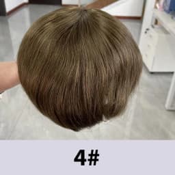 Full French Lace Base Male Hair Prosthesis Breathable Toupee For Men Human Hair Men's Wigs Capilar Hombre Blond Man Wig Systems
