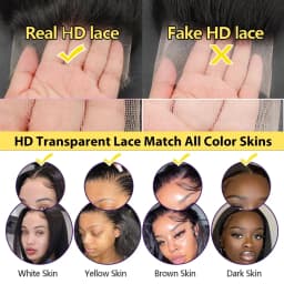 Bone Straight Lace Front Wig 13x4 13x6 HD Transparent 42 30 Inch 250 Density Wear on and Go Brazilian Human Hair Wigs For Women