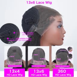 Bone Straight Lace Front Wig 13x4 13x6 HD Transparent 42 30 Inch 250 Density Wear on and Go Brazilian Human Hair Wigs For Women