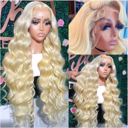 34 Inch Blonde Lace Front Wigs13x4 13x6 Human Hair 200% Density Natural Brazilian Bone Straight Lace Frontal Wig Pre Plucked With Baby