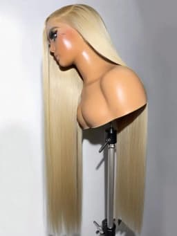 34 Inch Blonde Lace Front Wigs13x4 13x6 Human Hair 200% Density Natural Brazilian Bone Straight Lace Frontal Wig Pre Plucked With Baby