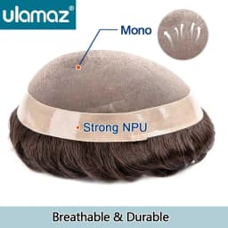 Fine Mono Wig Man Capillary Male Hair Prosthesis Durable Men's Wigs Human Hair Natural Toupee Wig For Man Hair System Wig Men