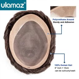 Fine Mono Wig Man Capillary Male Hair Prosthesis Durable Men's Wigs Human Hair Natural Toupee Wig For Man Hair System Wig Men