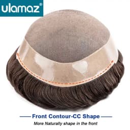 Fine Mono Wig Man Capillary Male Hair Prosthesis Durable Men's Wigs Human Hair Natural Toupee Wig For Man Hair System Wig Men