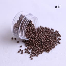 5000pcs Silicone Nano Rings 2.9x1.6x2.0mm Copper Micro Beads with Silicone Line 7 Color Options for Nano Tip Hair Extensions