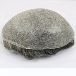 0.02mm Utra Thin Skin Disposable Natural Hairline Men Toupee 100%Human Hair Prosthesis Replacement System Units Hair Pieces 8*10