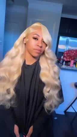 38 Inch Blonde 613 Body Wave Human Hair Wig 13x6 Hd Lace Frontal Wigs 613 Colored Human Hair Lace Front Closure PrePlucked Wig