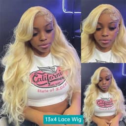 38 Inch Blonde 613 Body Wave Human Hair Wig 13x6 Hd Lace Frontal Wigs 613 Colored Human Hair Lace Front Closure PrePlucked Wig