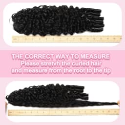 Belextens Burmese Curly Feather Crochet 14-26 Inch Miracle Knots Human Hair For Braiding Boho Braids 100% Human Hair Extension Pre-Separated Crochet Hair 60 Grams Per Bundle