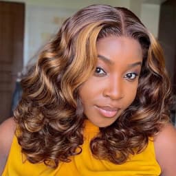 Ombre Bob Wig Human Hair 4/27 Highlight 13x4 Transparent Lace Wig Body Wave Honey Blonde Lace Front Bob Wigs Loose Wave 180 Density 14 Inches