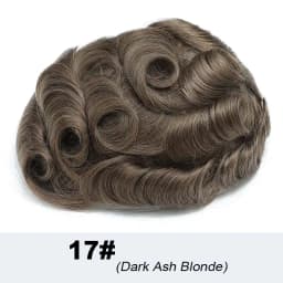 Natural Hairline Man Wig Clear Swiss Lace Toupee Invisible Male Hair Prosthesis Real Hair Bleach Knot Wigs For Men Full Lace Wig