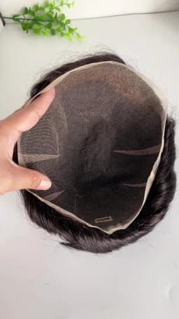 Natural Hairline Man Wig Clear Swiss Lace Toupee Invisible Male Hair Prosthesis Real Hair Bleach Knot Wigs For Men Full Lace Wig