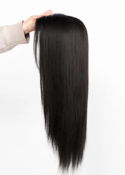 Silk Base Straight Hair Clips Toppers For Women Natural Looking Remy Human Hair Topper With Clips Breathable Hairpieces Systems
