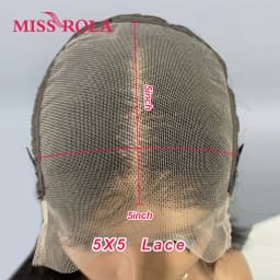 Miss Rola 12A Remy 5X5&13X4 Bouncy Curly Pixie Cut Lace Front Human Hair Wigs Transparent Lace Brazilian Hair Wig 99J Highlight