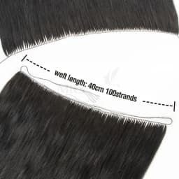 Feather Hair Bundles Extensions Natural Fish Line Human Hair Non-Remy Invisible Micro Rings Hair Extension Weft 100 Strands