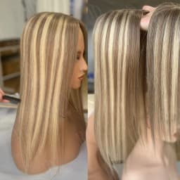 10x12cm Human Hair Topper with Silk Base 40cm Straight Clip in Hairpiece for Women Natural Scalp Simulation Thinning Hair Toupee