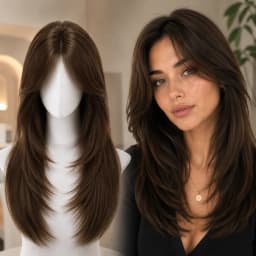 4# Brown Silk Base Hand Tied Wig with PU Edge European Hair Natural Scalp Look Light Thin Breathable Glueless Ready-to-Wear Wig
