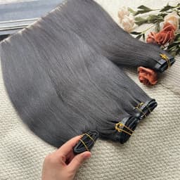 Raw Virgin Clip In Hair Extensions Human Hair Vietnamese Straight Clip In Natural Black Clip Ins Unprocessed Hair 100g 7Pcs/Set