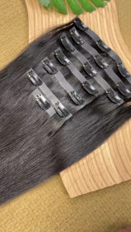 Raw Virgin Clip In Hair Extensions Human Hair Vietnamese Straight Clip In Natural Black Clip Ins Unprocessed Hair 100g 7Pcs/Set
