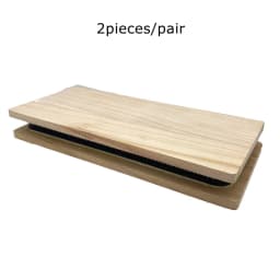1 Pair Wood Drawing Mat Hair Holder for Wig Making Use Drawing Card with Curved Needle