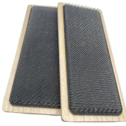 1 Pair Wood Drawing Mat Hair Holder for Wig Making Use Drawing Card with Curved Needle