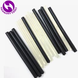 20 Pieces 110mm*180mm Italian Keratin Hotmelt Glue Sticks for Pre Bonded Tip Hair Extensions ( Black, Transparent )