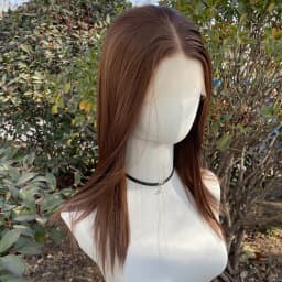 Light Brown Shoulder Length Synthetic 13X4 Lace Front Wigs for Women Glueless Synthetic Wigs 150% Density Natural Hairline