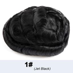 V-Loop Hair Thinnest Skin Male Hair Prosthesis 0.02-0.03mm Clear Poly PU Man Wig Toupee Human Hair Invisible Hair System For Man