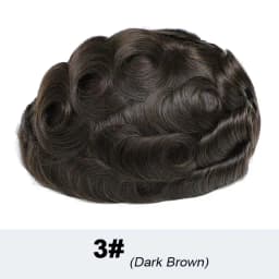V-Loop Hair Thinnest Skin Male Hair Prosthesis 0.02-0.03mm Clear Poly PU Man Wig Toupee Human Hair Invisible Hair System For Man