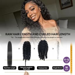 Smilegirl 1/3/4/5 Packs Burmese Curly Feather Crochet Human Hair Boho Braided Knotless Pre-Separated Natural Black Lightweight Reusable Crochet Hair Extensions
