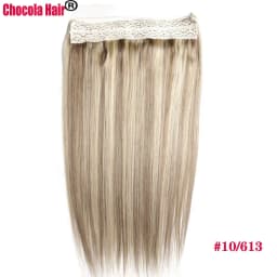 Halo Hair Extensions Human Hair Wire Human Hair Natural Straight Hairpiece  Hair Extension Invisible Fish Line
