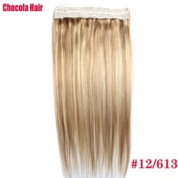Halo Hair Extensions Human Hair Wire Human Hair Natural Straight Hairpiece  Hair Extension Invisible Fish Line