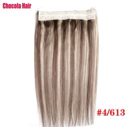 Halo Hair Extensions Human Hair Wire Human Hair Natural Straight Hairpiece  Hair Extension Invisible Fish Line