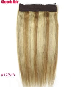 Halo Hair Extensions Human Hair Wire Human Hair Natural Straight Hairpiece  Hair Extension Invisible Fish Line