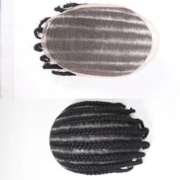8 Cornrow Braids Afro Braids Male Hair Prosthesis V Eight Strand Braids Toupee for Men and Women Breathable Full Lace Human Hair