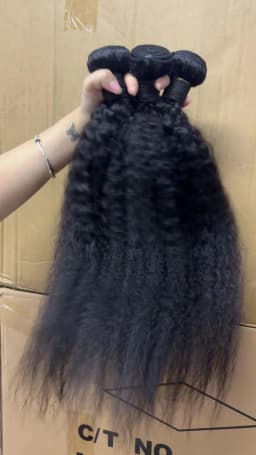 Kinky Straight Human Hair Bundles With 4x4 Transparent Lace Closure 12A Brazilian Virgin Remy Yaki Straight Weave Hair Bundles With Closure Natural Black 3 Bundles Human Hair Extensions For Black Women