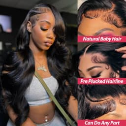 Rosa Beauty 13x6 HD Transparent Frontal Lace Front Wigs Brazilian 30 Inch Body Wave Human Hair Raw Cheap Wigs Clearance Wig